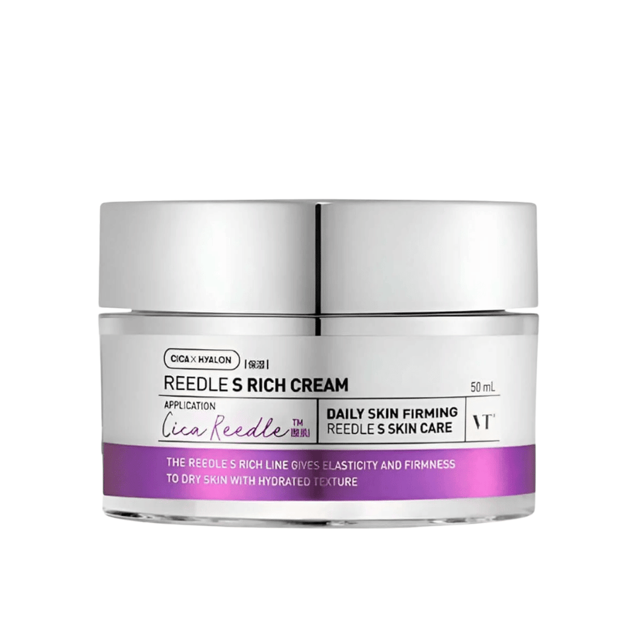 VT Cosmetics Reedle Shot Lifting Cream 50 ml med peptider og hyaluronsyre, som styrker hudbarrieren og giver fastere, glattere hud.