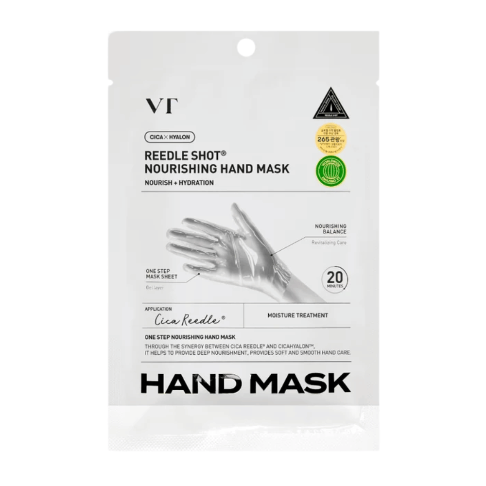 VT Cosmetics Reedle Shot Nourishing Hand Mask med CICA Reedle og hyaluronsyre til intensiv håndpleje