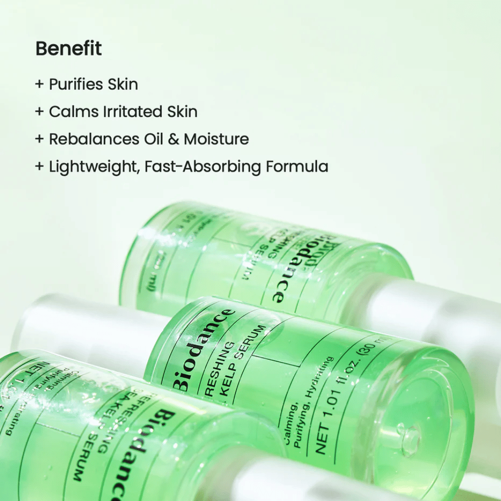 Biodance Refreshing Sea Kelp Serum – let ansigtsserum der beroliger, renser og balancerer fedtet og kombineret hud.