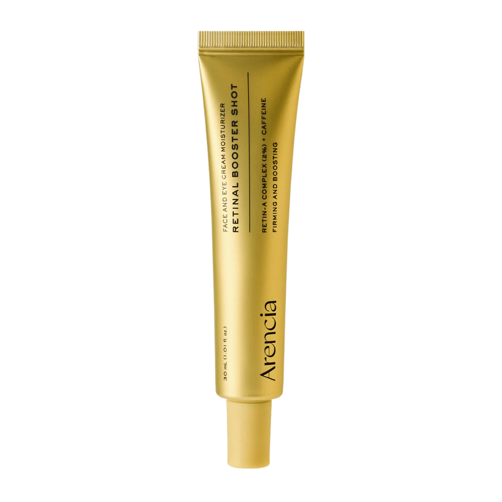 Arencia Retinal Booster Shot i tube, koreansk retinalserum med Retin-A Complex til porforfining, fastere hud og anti-age-effekt.