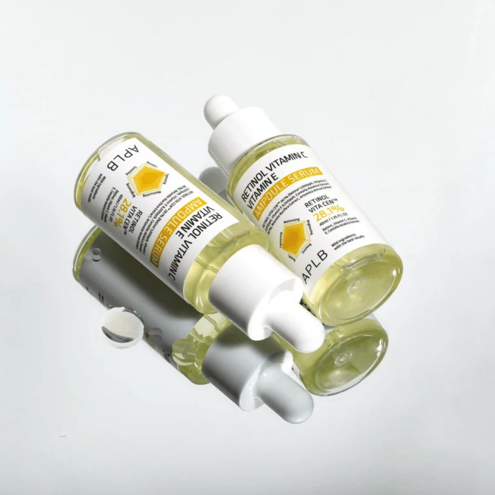 APLB Retinol Vitamin C Vitamin E Ampoule Serum flasker med spejleffekt