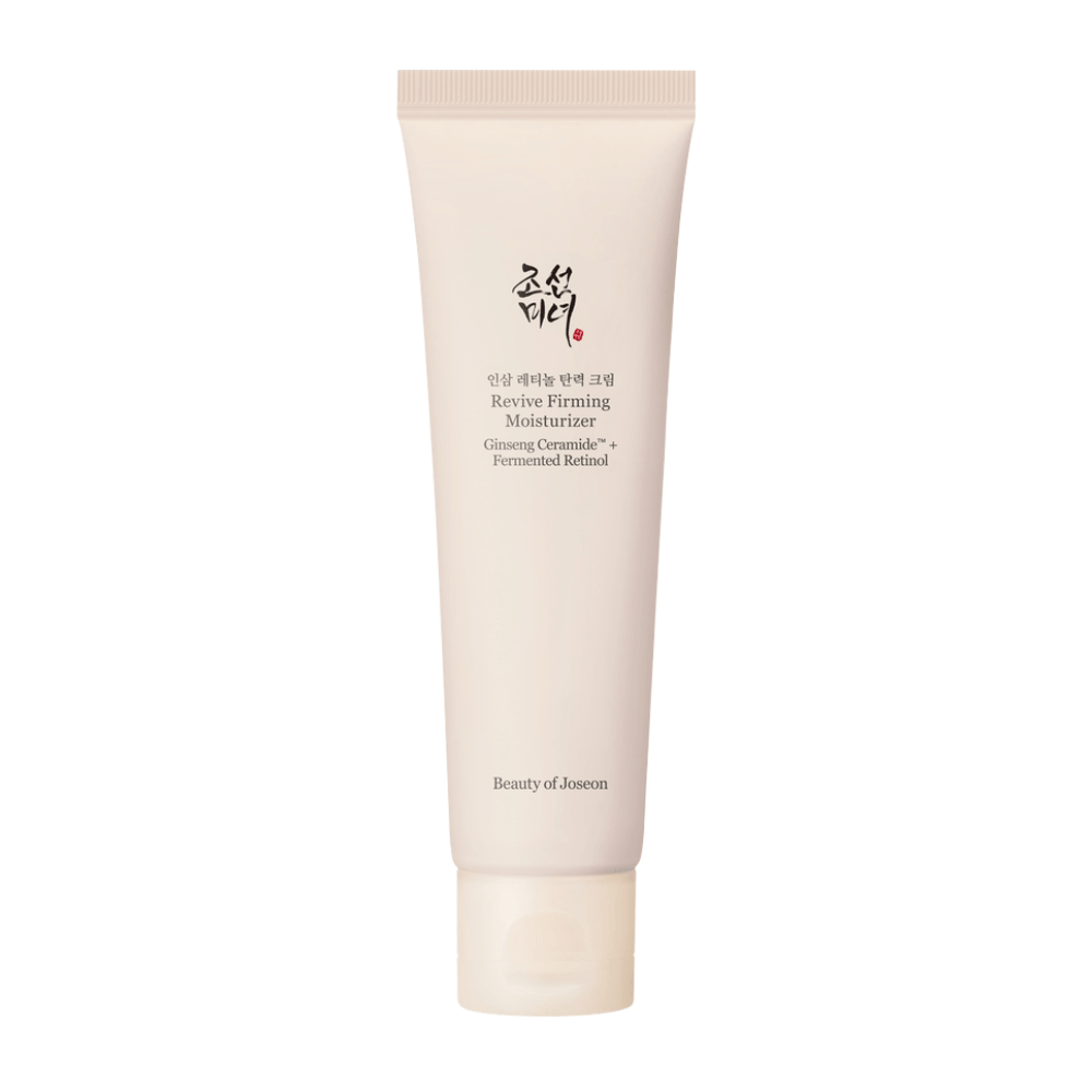 Billede – fritlagt produkt (vigtigst)
Beauty of Joseon Revive Firming Moisturizer – ansigtscreme med ginseng og retinol, som fugter, styrker huden og modvirker alderstegn.