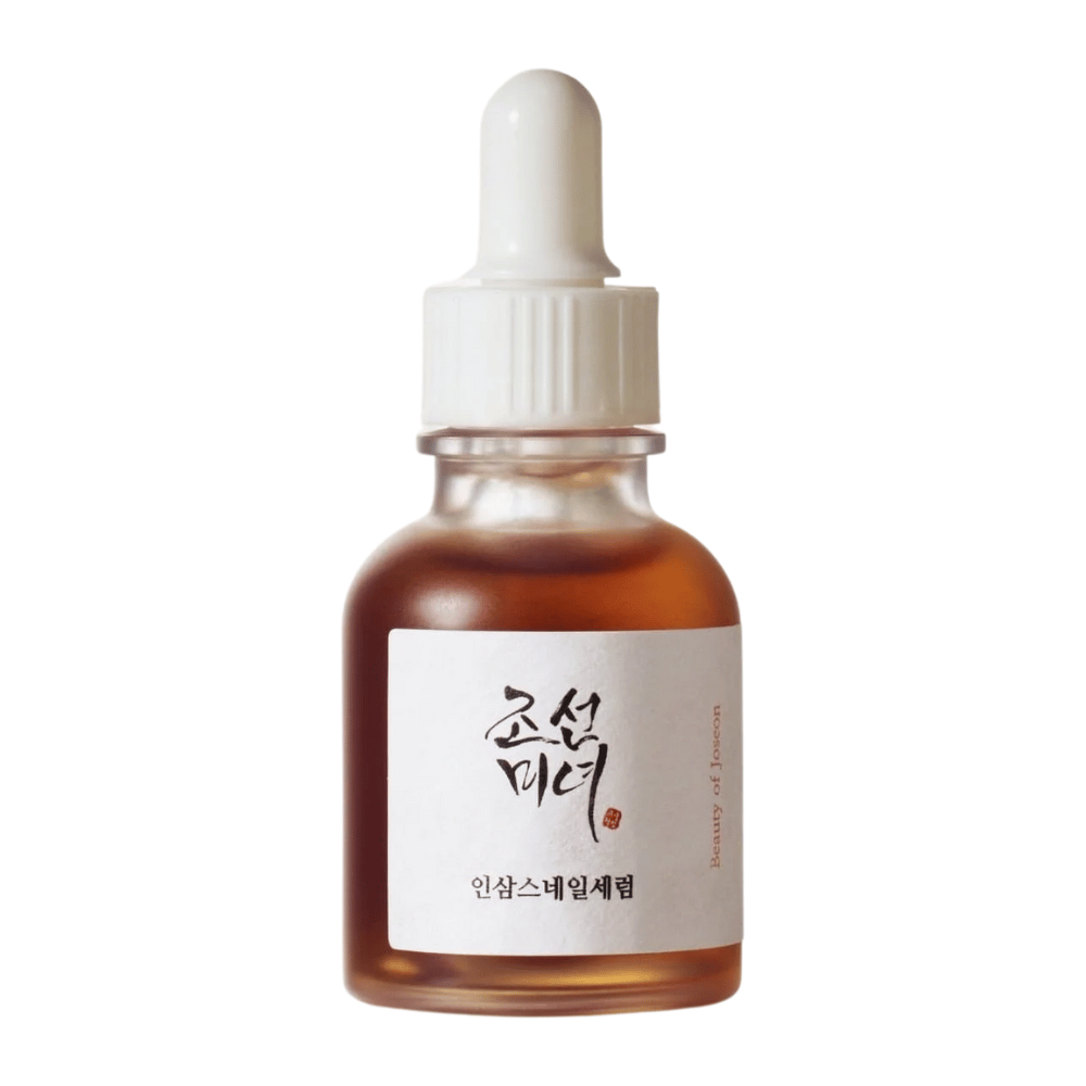 Beauty of Joseon Revive Serum Ginseng + Snail Mucin i pipetteflaske – koreansk hudpleje som styrker hudbarrieren og reducerer fine linjer.