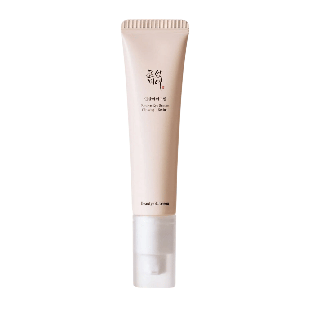 Beauty of Joseon Revive Eye Serum Ginseng + Retinal i beige tube – koreansk øjenserum som reducerer fine linjer og styrker huden omkring øjnene.