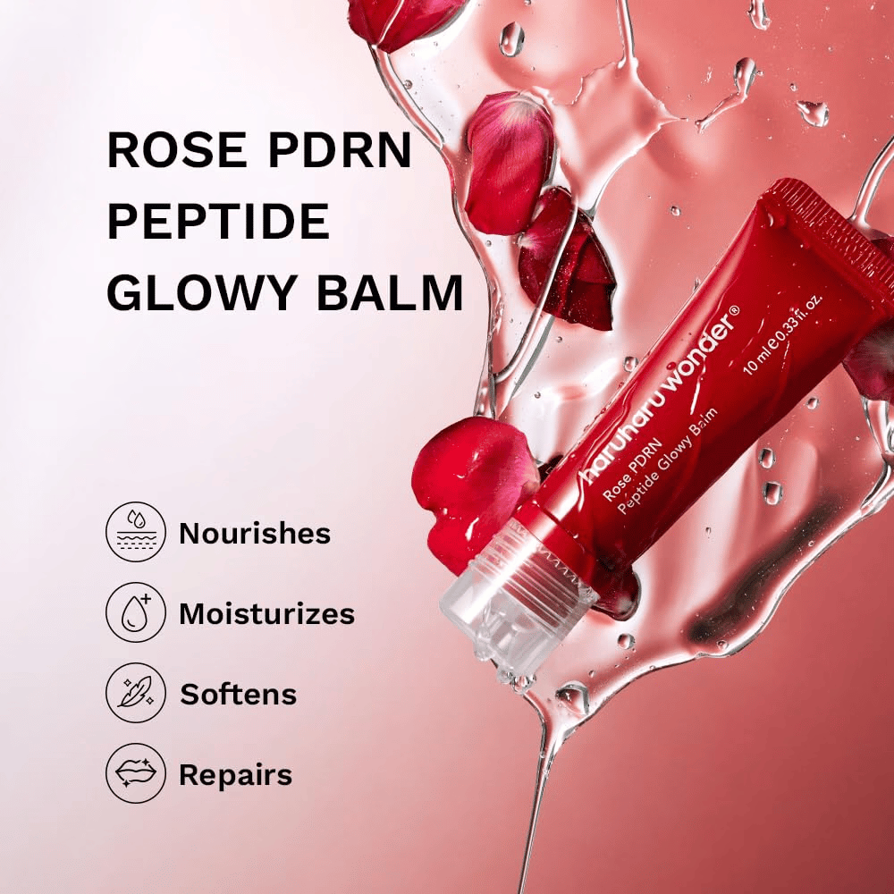 Haruharu Wonder Rose PDRN Peptide Glowy Balm – nærende og fugtgivende læbepleje til tørre og sprukne læber