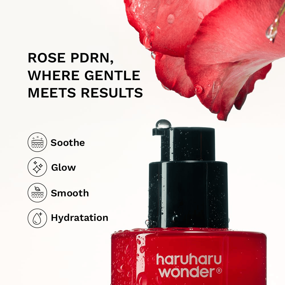 Haruharu Wonder Rose PDRN Soothing Serum – fugtgivende serum for glød, blødere hud og beroligende effekt