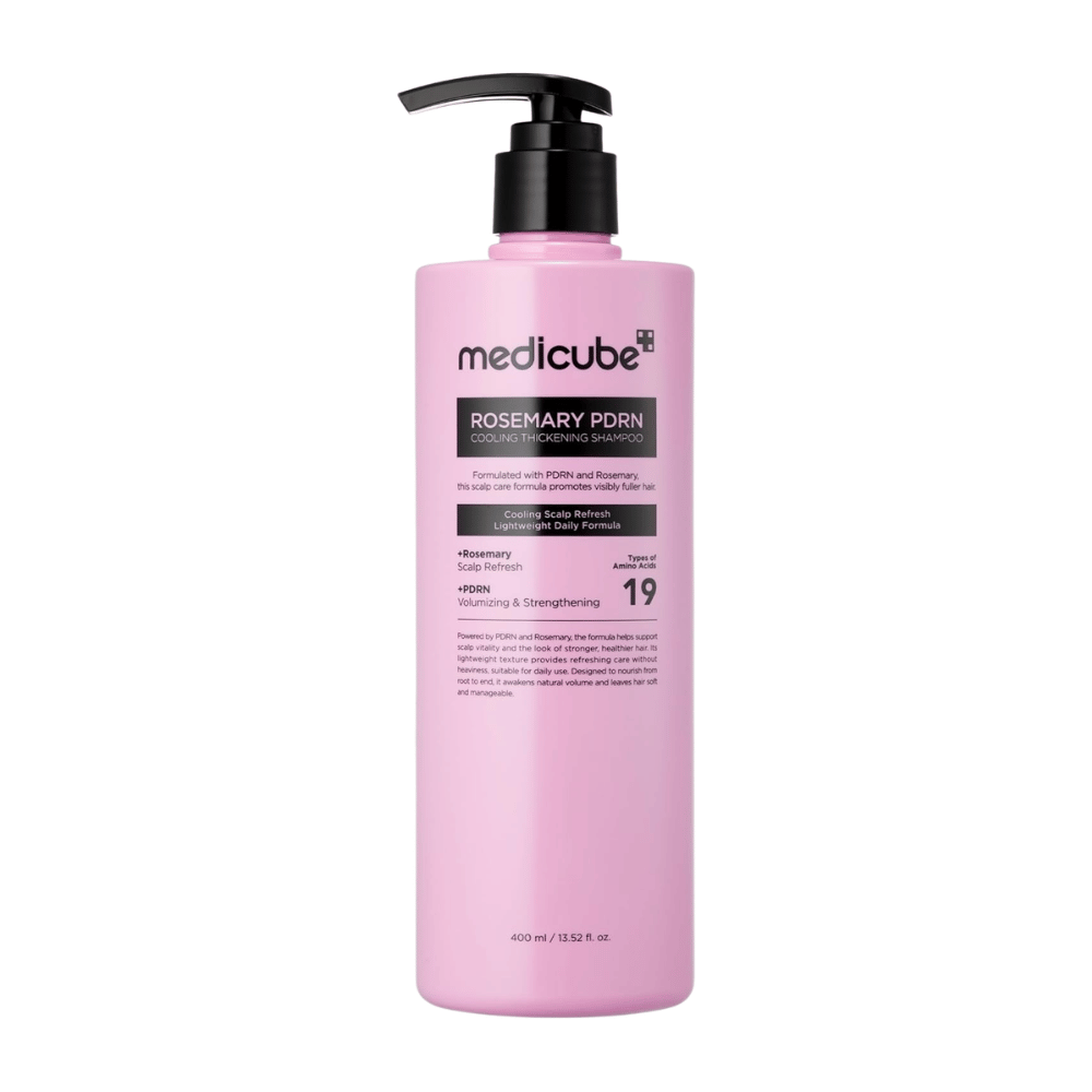 Medicube Rosemary PDRN Cooling Thickening Shampoo i 400 ml pumpeflaske til daglig hovedbunds- og hårpleje
