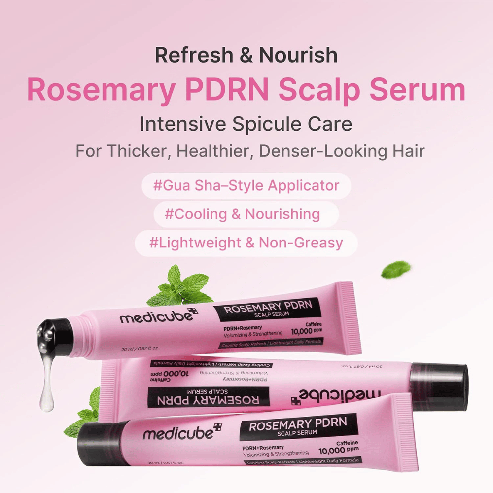 Medicube Rosemary PDRN Scalp Serum – intensiv pleje til hovedbunden og fyldigere hår