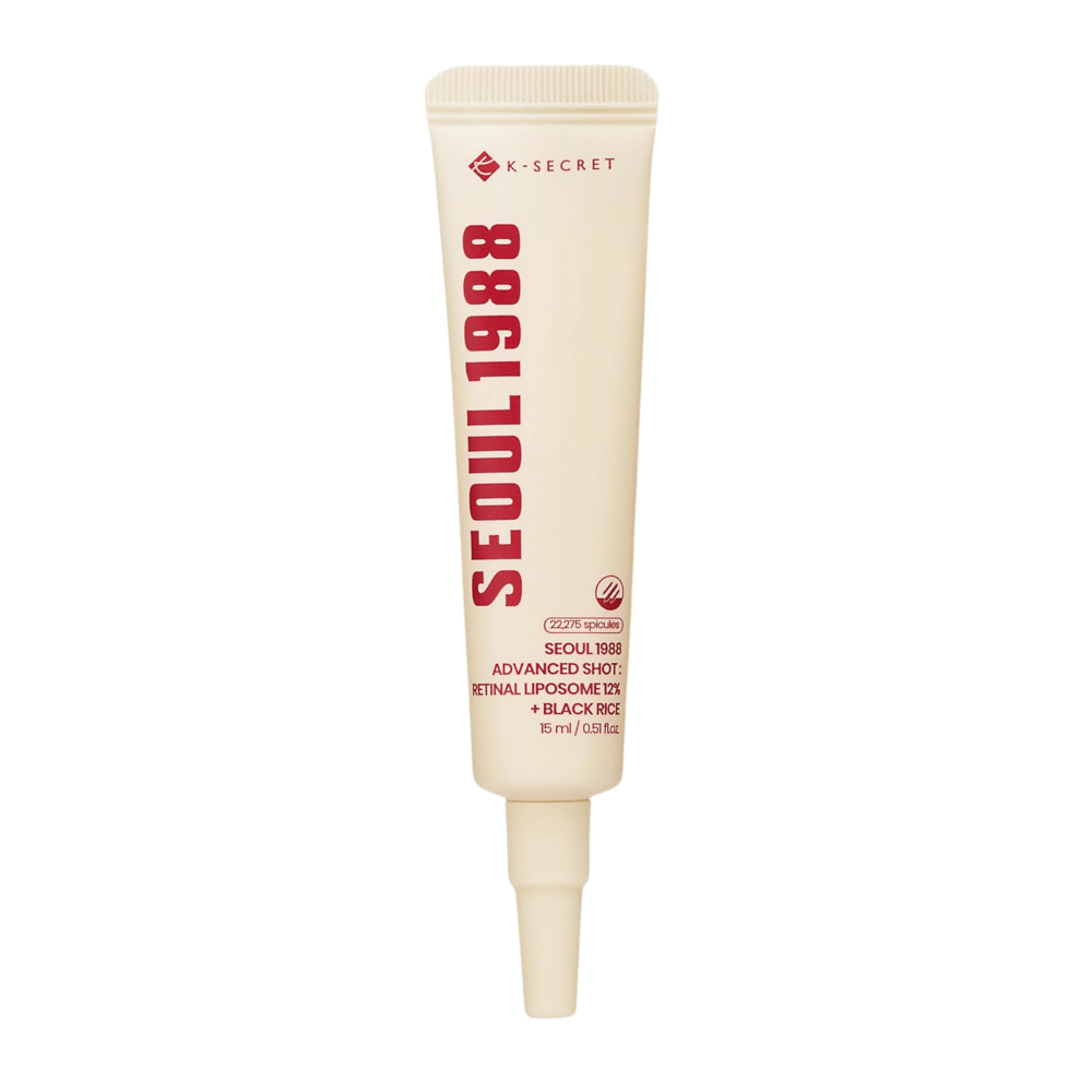 K-SECRET SEOUL 1988 Advanced Shot Retinal Liposome 12% + Black Rice 15 ml – koreansk retinalbehandling i tube.