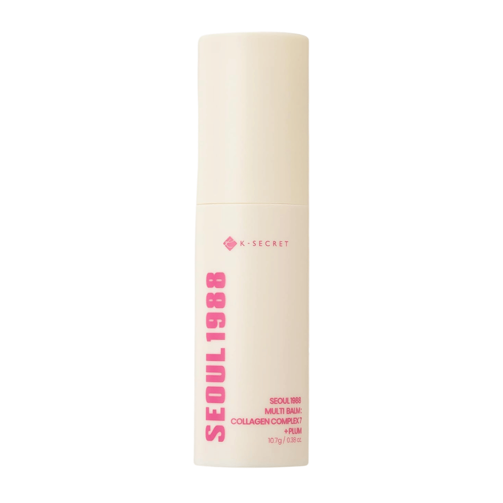 K-SECRET SEOUL 1988 Multi Balm Collagen Complex 7 + Plum 10,7 g – koreansk fugtgivende balmstick til ansigtet og tørre hudområder.