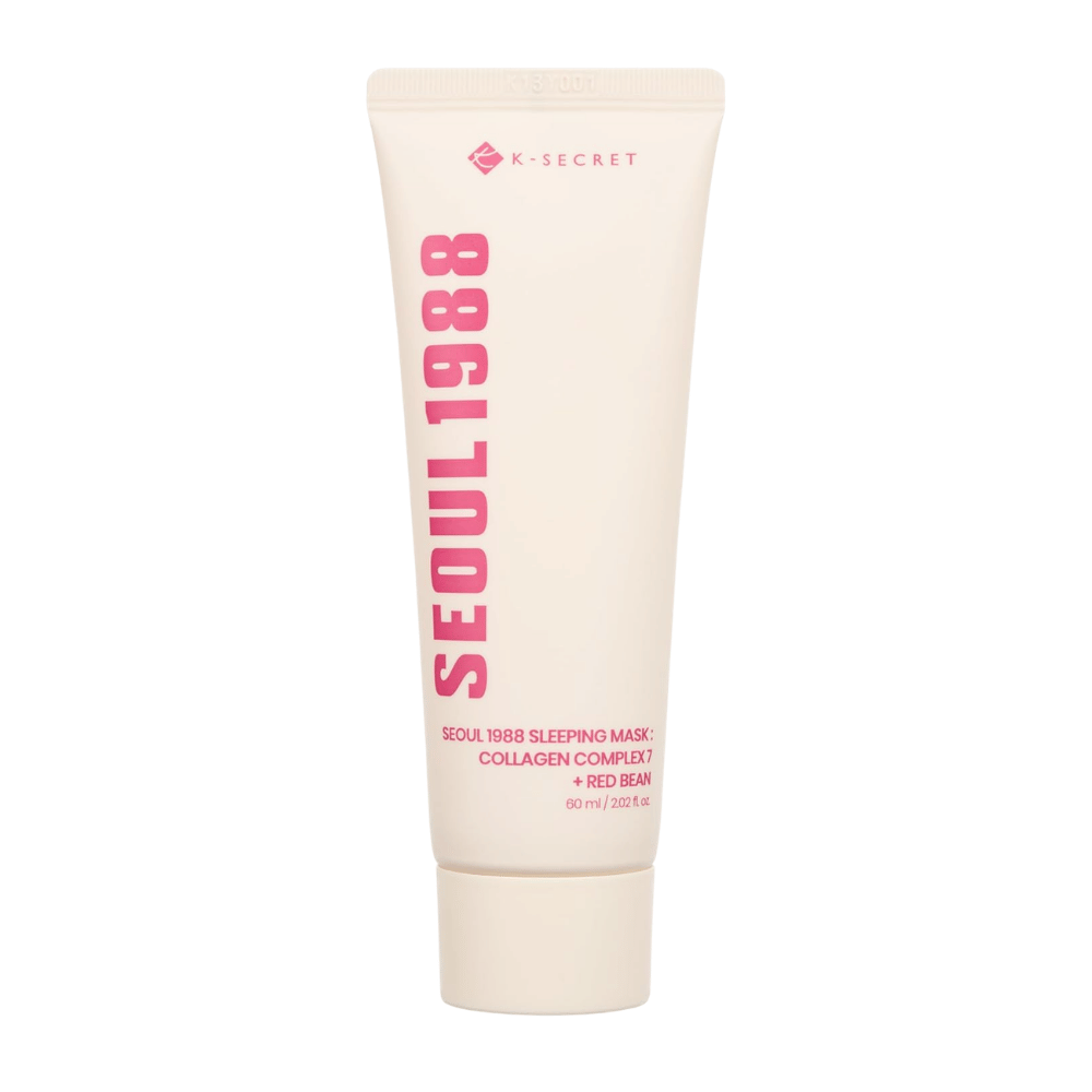 K-SECRET SEOUL 1988 Sleeping Mask Collagen Complex 7 + Red Bean 60 ml – fugtgivende natmaske med kollagen og ekstrakt af røde bønner.