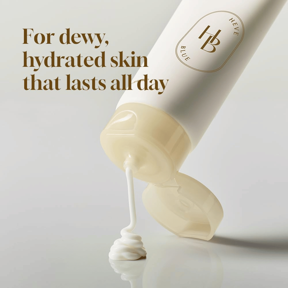 Salmon Caring Centella Cream med PDRN 5000ppm som presses ud af tuben – fugtgivende ansigtscreme til dugfrisk og langvarigt fugtet hud.