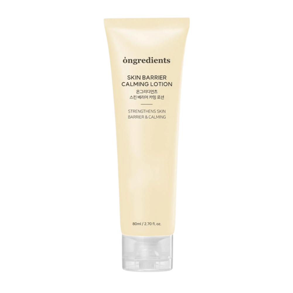 Ongredients Skin Barrier Calming Lotion 80 ml let ansigtscreme, som forbedrer hudens beskyttelse, fugter og giver blød, balanceret hud.