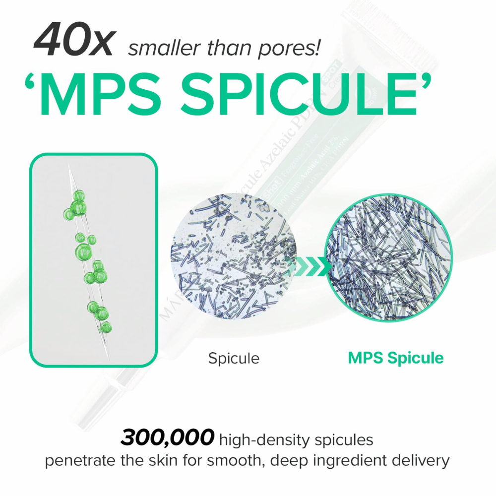 Mary&May Spicule Azelaic PDRN Spot Cream – MPS-spikler til effektiv påføring af aktive ingredienser