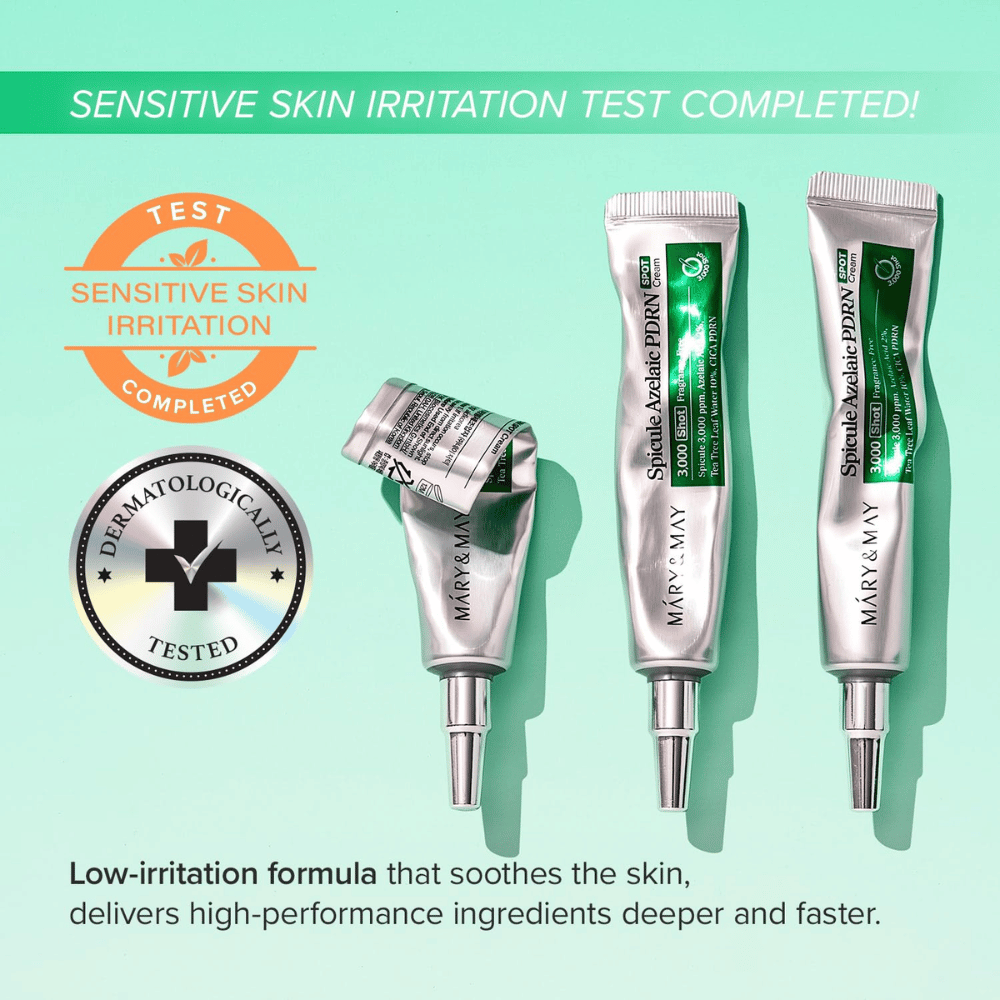 Mary&May Spicule Azelaic PDRN Spot Cream – dermatologisk testet punktcreme til sensitiv hud