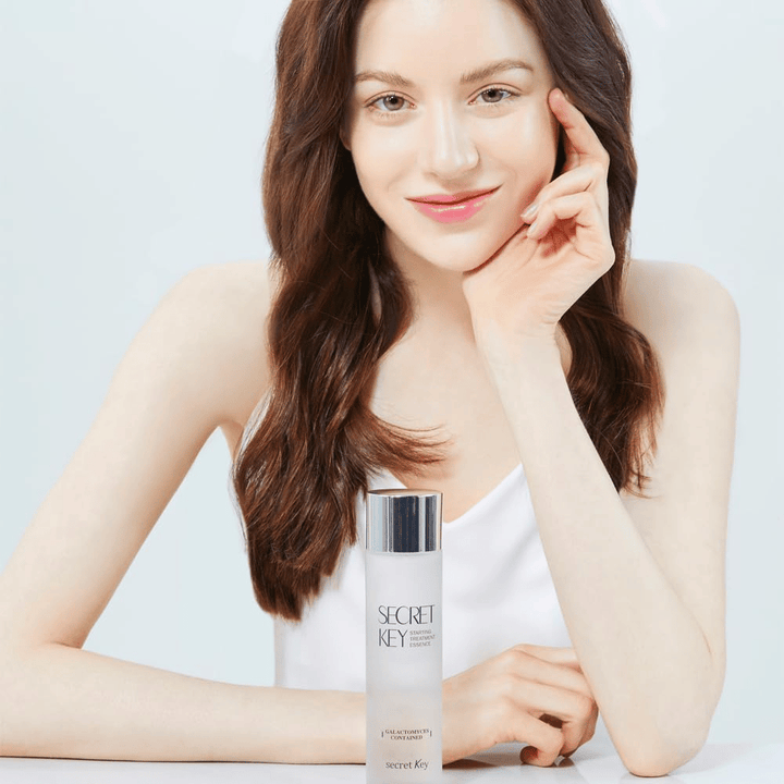 Secret Key Starting Treatment Essence – återfuktande essence med galactomyces som ger lyster och jämnar ut hudtonen.