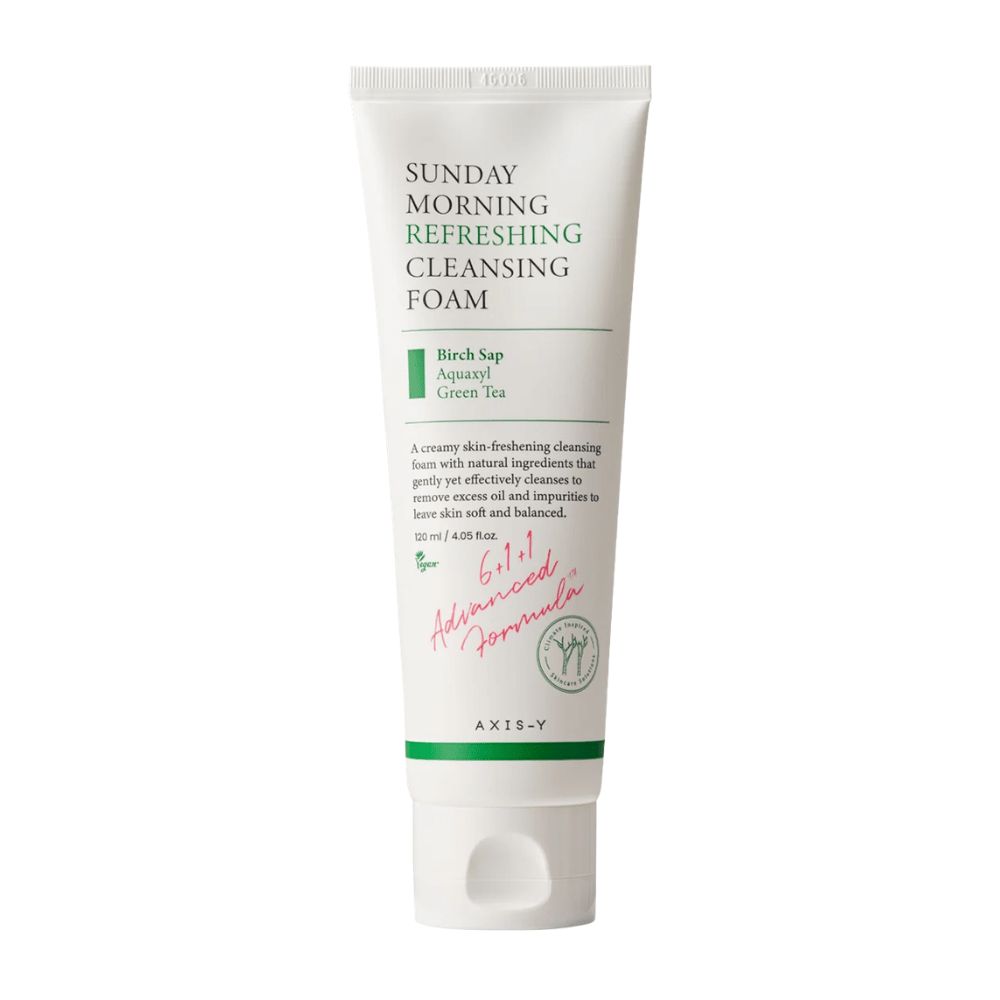 AXIS-Y Sunday Morning Refreshing Cleansing Foam 120 ml produktbillede mod hvid baggrund