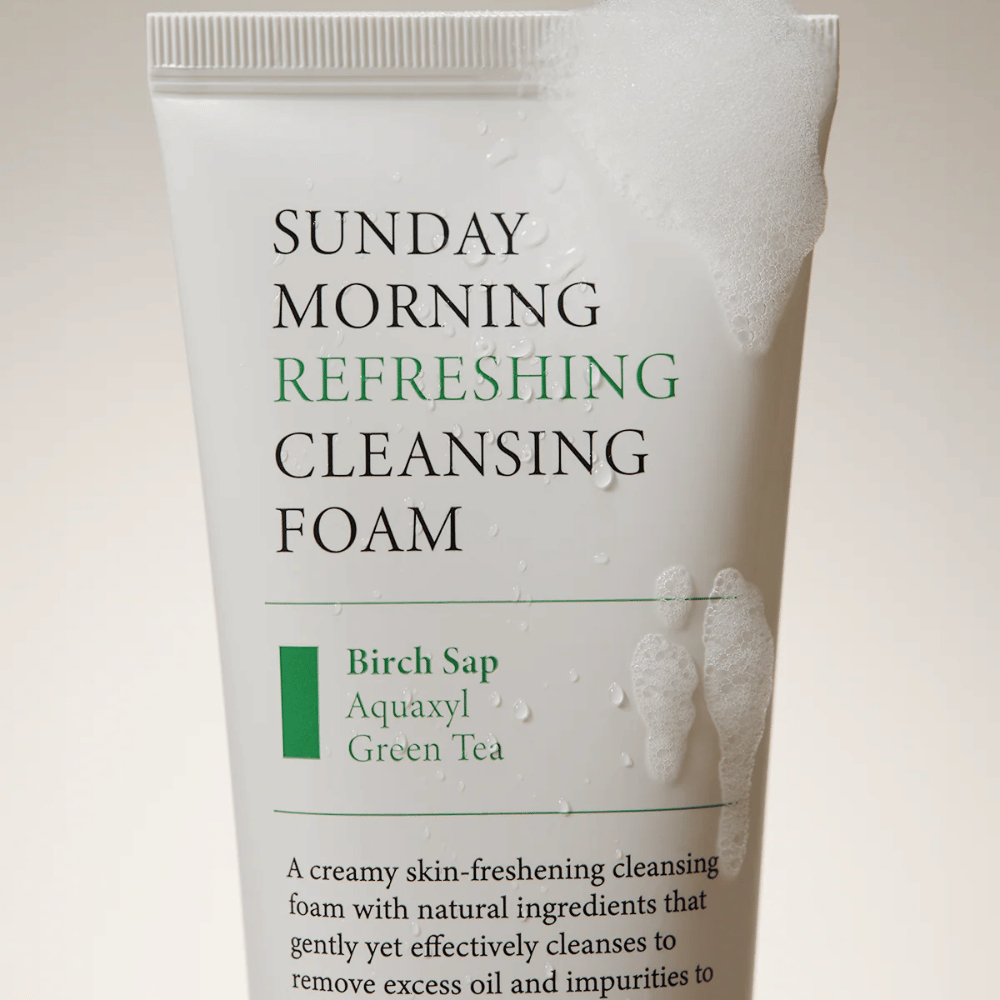 AXIS-Y Sunday Morning Refreshing Cleansing Foam med birkesaft, Aquaxyl og grøn te