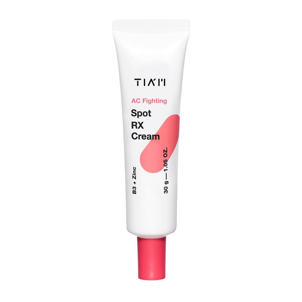TIA'M AC Fighting Spot RX Cream – punktbehandling med zink og niacinamid for uren hud, mindsker inflammation og rødme.