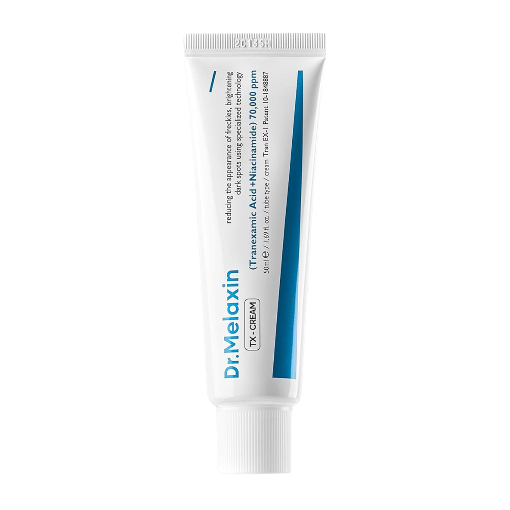 Dr.Melaxin TX Cream ansigtscreme med høj koncentration af aktive ingredienser, som forbedrer hudens glød og modvirker pigmentering