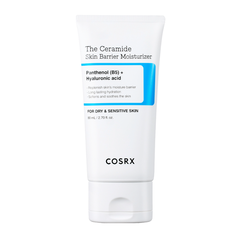 COSRX The Ceramide Skin Barrier Moisturizer produktbillede – koreansk ansigtscreme til tør og sensitiv hud med ceramider, B5 og hyaluronsyre.