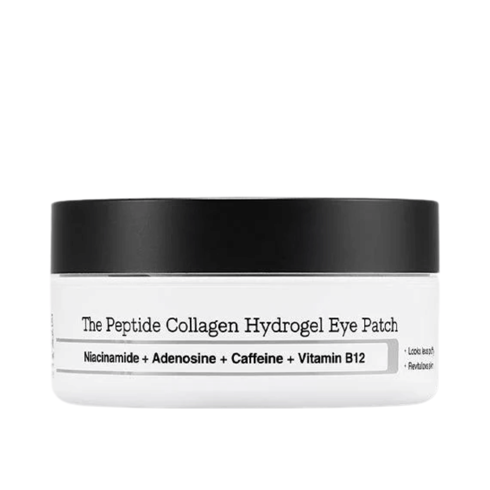 Produktbillede af COSRX Peptide Collagen Hydrogel Eye Patch – øjenmaske med peptider og vitamin B12 for glød og fasthed.