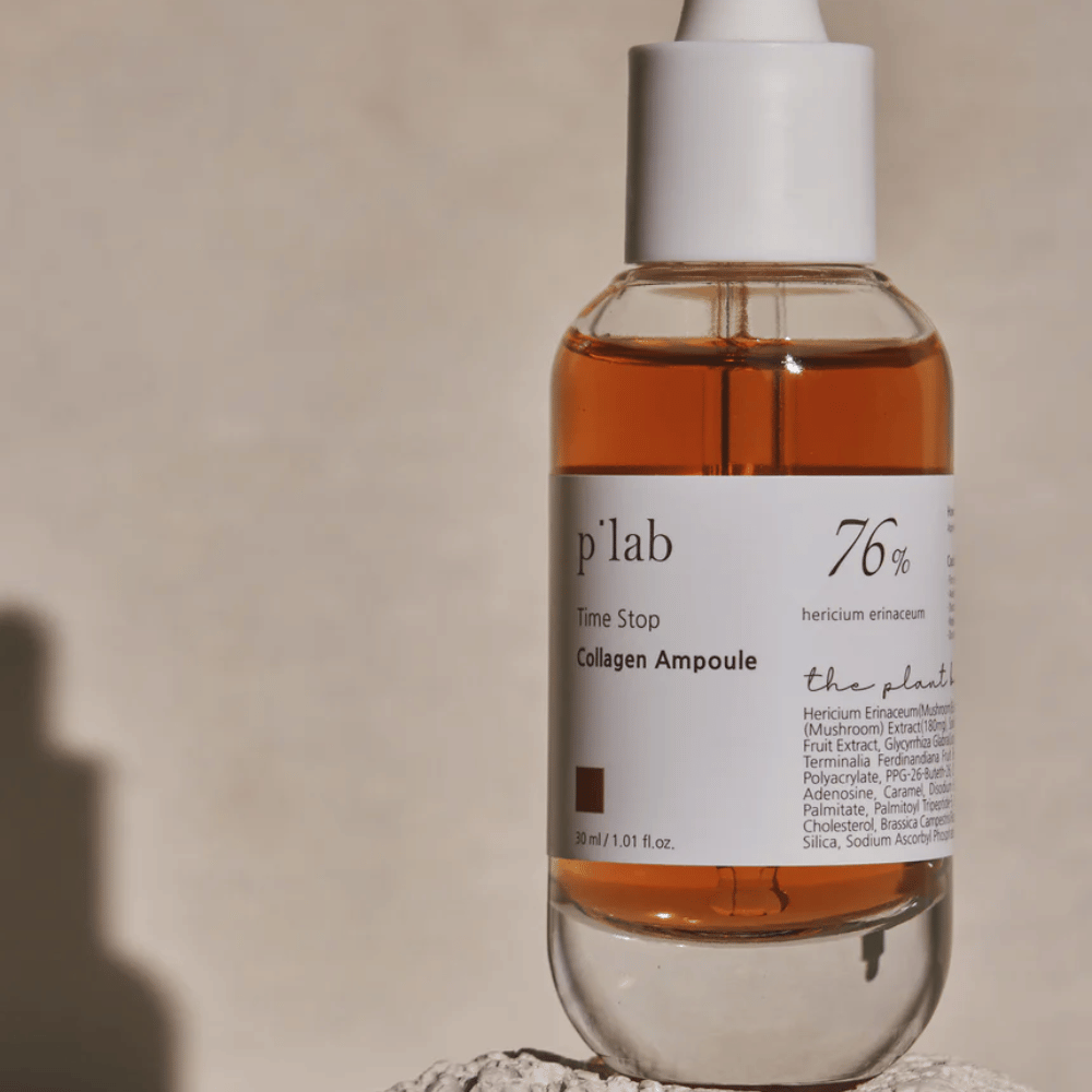 p’lab Time Stop Collagen Ampoule – En kraftfuld ampul til hudens elasticitet og glød.

🍄 76% Hericium Erinaceum-ekstrakt – Stimulerer kollagenproduktionen og styrker huden.
💧 Dybt fugtgivende – Blødgør og forbedrer hudens tekstur.
✨ Anti-aging effekt – Reducerer fine linjer og giver en fastere hud.

Perfekt til en ungdommelig og strålende hud!