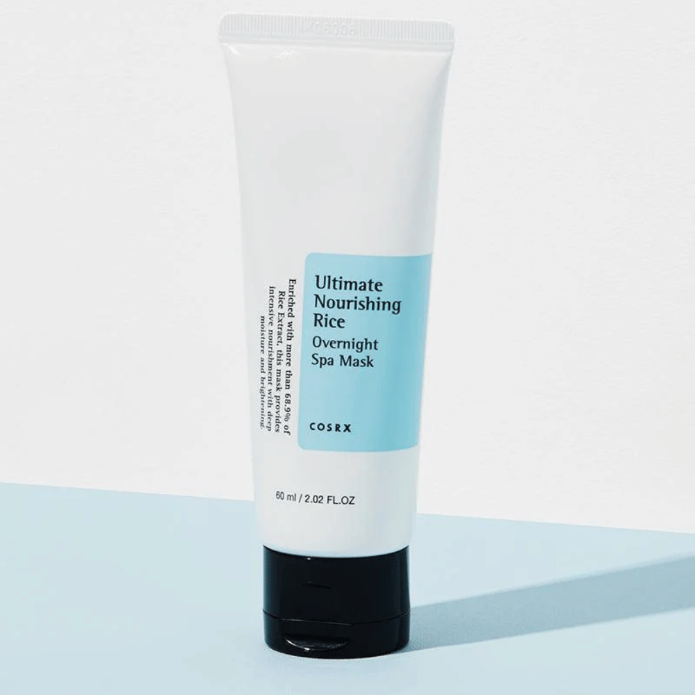 COSRX Ultimate Nourishing Rice Overnight Spa Mask 60 ml natmaske med risekstrakt for intensiv fugt og glød