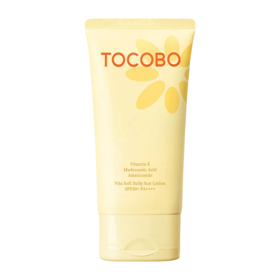 Tocobo Vita Soft Daily Sun Lotion SPF50+ PA++++ vegansk solcreme med vitamin E, som beskytter huden og giver en blød, fugtet følelse