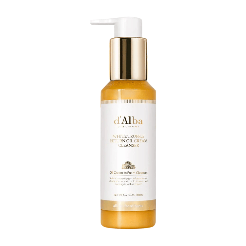 d'Alba White Truffle Return Oil Cream Cleanser er en næringsrig og fugtgivende rensecreme med hvid trøffelekstrakt. Den innovative formel omdannes fra creme til skum, hvilket giver en dybdegående rensning samtidig med at den bevarer hudens naturlige fugtbalance.