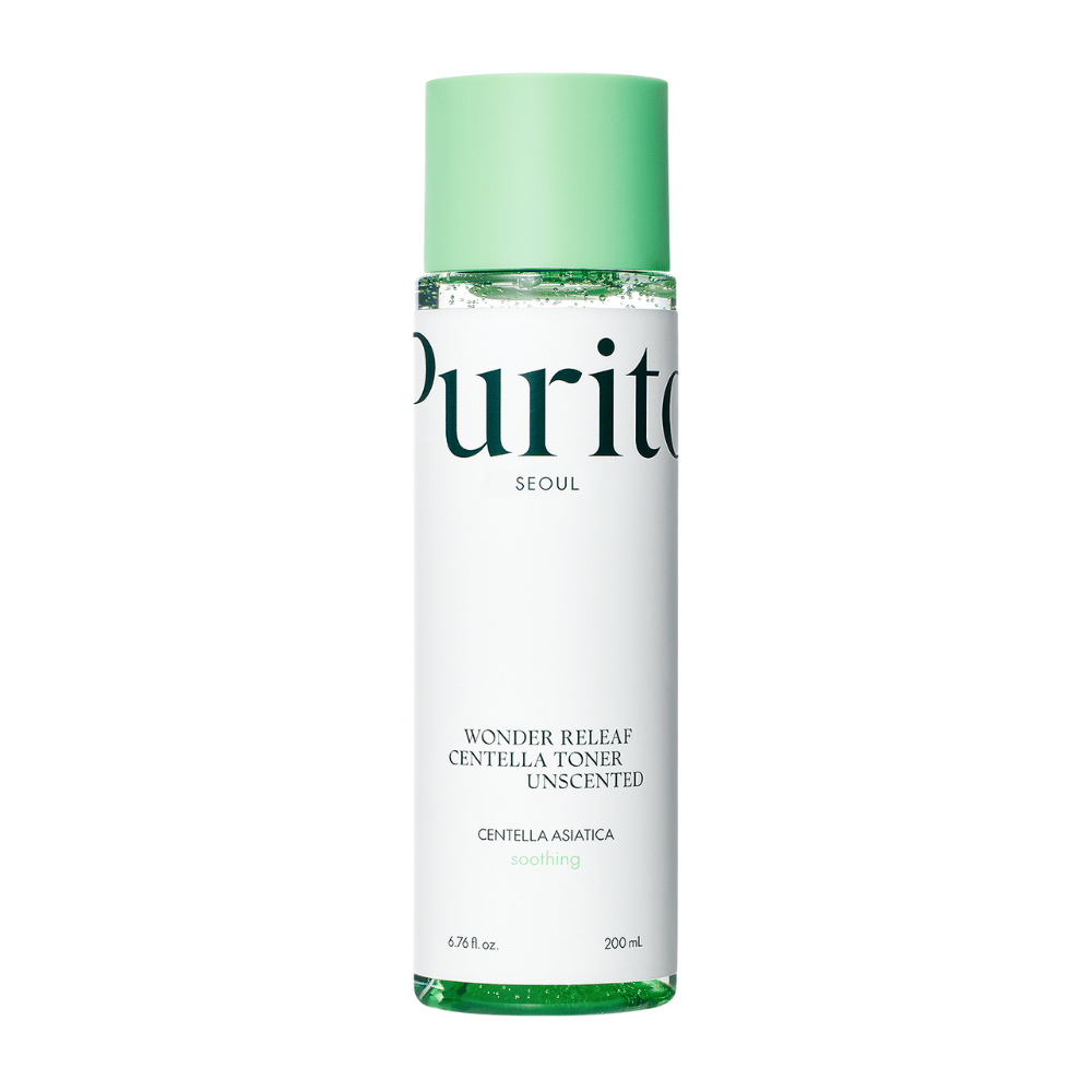 Purito Wonder Releaf Centella Toner Unscented er en mild toner, der indeholder Centella Asiatica-ekstrakt. Den fugter og beroliger følsom hud uden irriterende dufte. Perfekt til daglig brug, hjælper den med at balancere hudens fugt og reducere rødme.