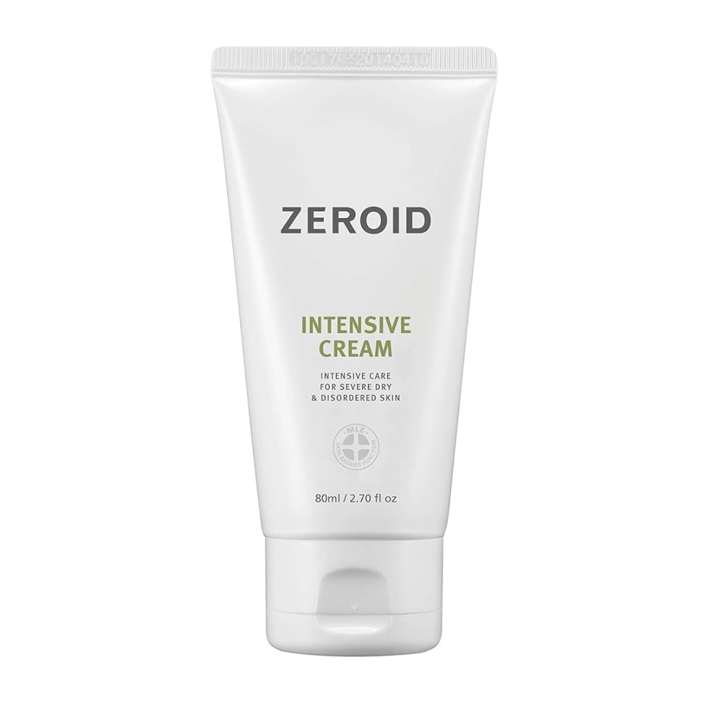 ZEROID Intensive Cream er en intensiv ansigtscreme til meget tør, følsom og barriereskadet hud. Den fugter i dybden, styrker hudens beskyttelsesbarriere og hjælper med at lindre følelsen af stramhed og irritation for langvarig komfort.