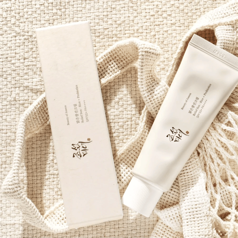 Beauty of Joseon Relief Sun SPF50+ PA++++ 50ml – let solcreme med risekstrakt og probiotika til daglig solbeskyttelse og fugtgivning.