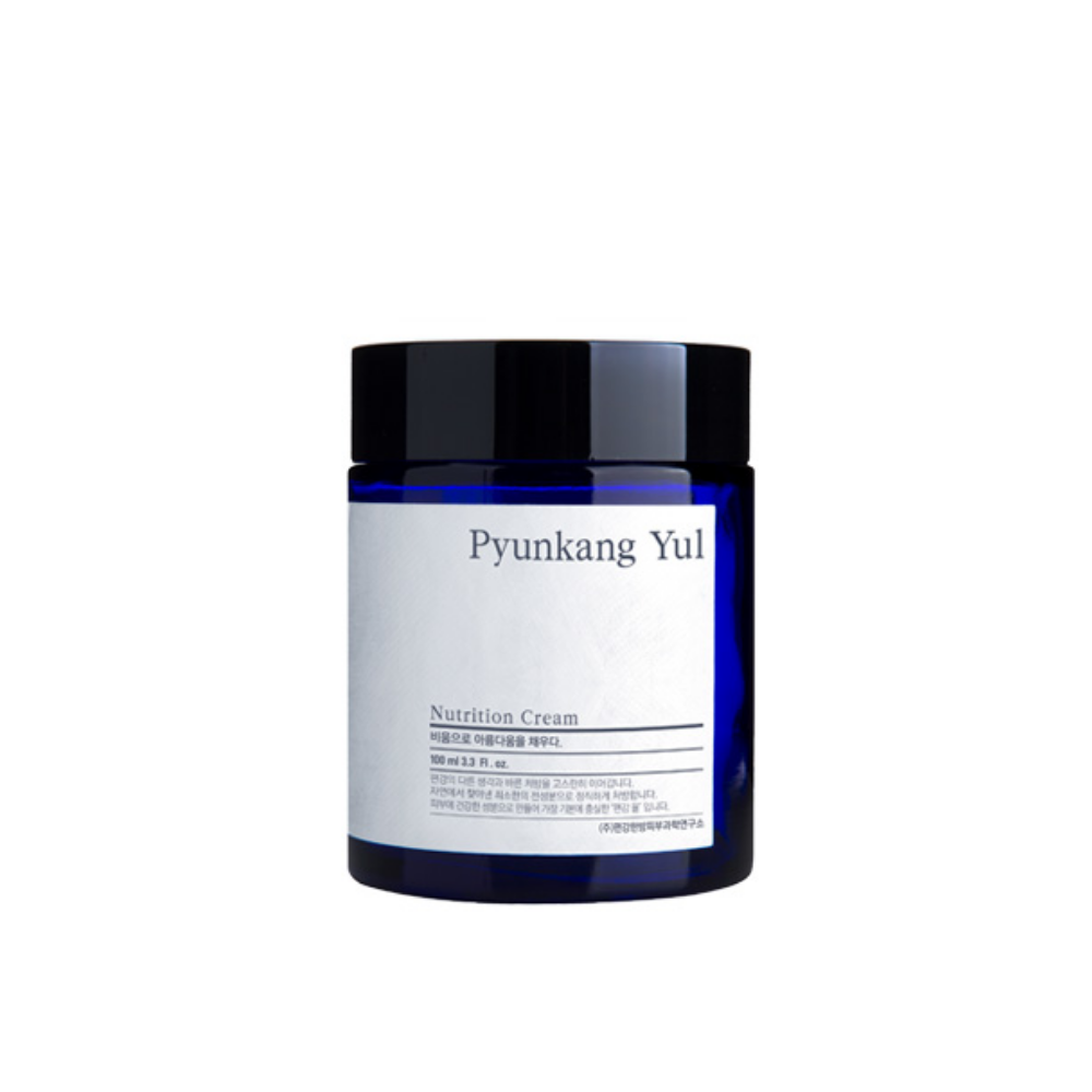 En dåse Pyunkang Yul Nutrition Cream 100ml på hvid baggrund.