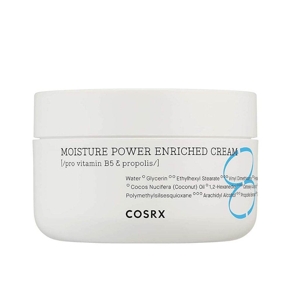 COSRX Moisture Power Enriched Cream 50ml til fugtgivning af tør hud.