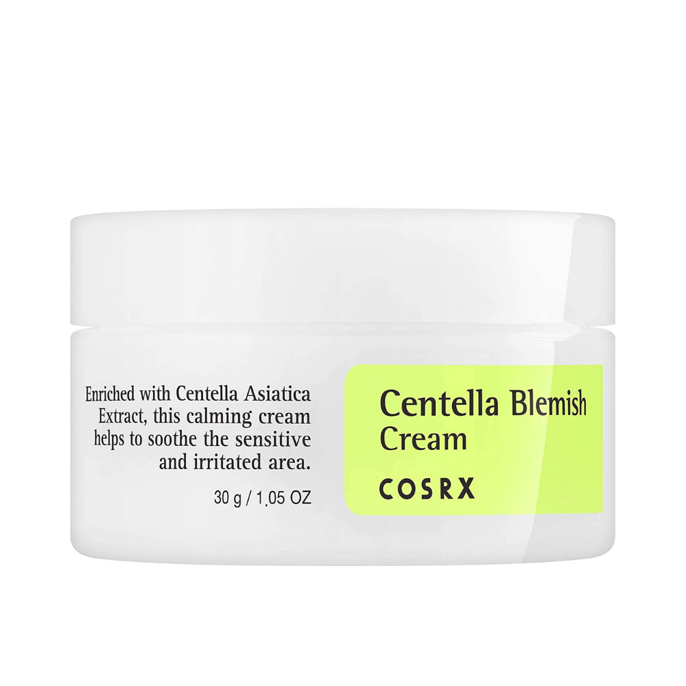 COSRX Centella Blemish Cream 30ml, perfekt til akne-udsat hud.