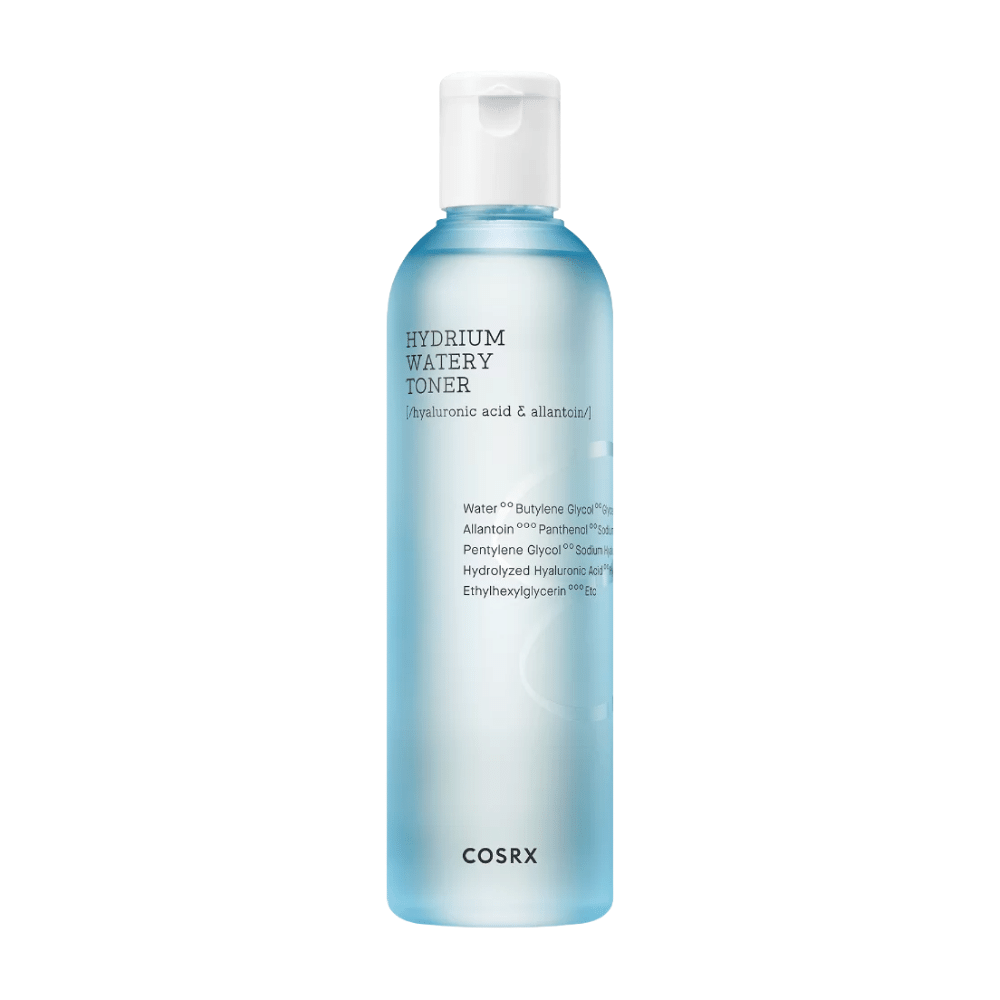 COSRX Hydrium Watery Toner 150ml med hyaluronsyre til fugtgivende hudpleje.