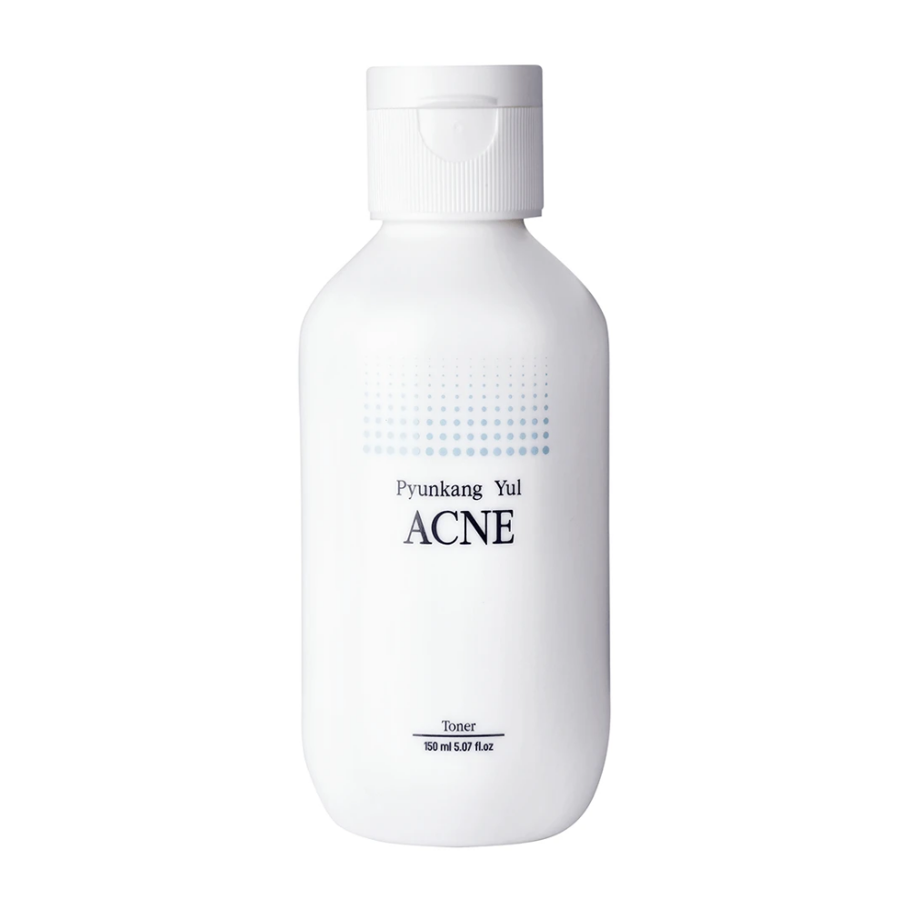 En flaske Pyunkang Yul Acne Toner 150ml på hvid baggrund.