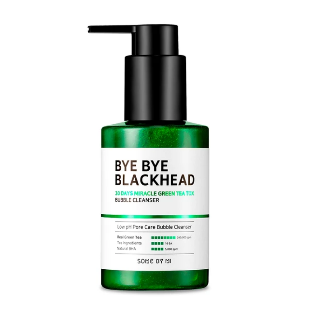 Bye Bye Blackhead 30 Days Miracle Green Tea Tox Bubble Cleanser 120g fra SOME BY MI til hudpleje.
