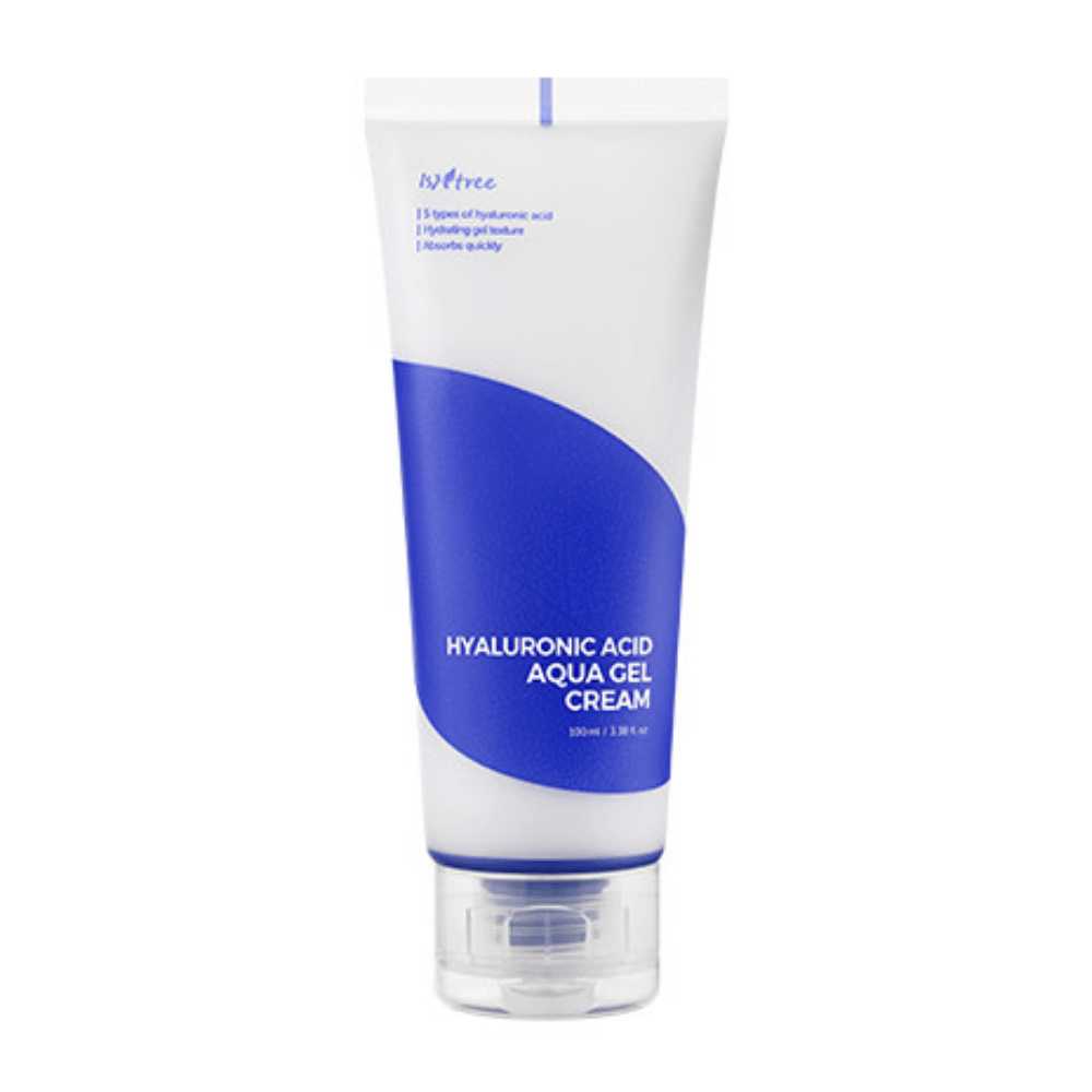 Et rør Hyaluronic Acid Aqua Gel Cream 100ml fra Isntree til fugtning af ansigtet.