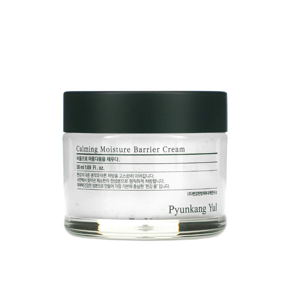 En beholder med Pyunkang Yul Calming Moisture Barrier Cream 50ml på hvid baggrund.